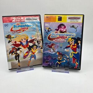 DC Super Hero Girls DVD Lot Intergalactic Games Hero of the Year Atlantis